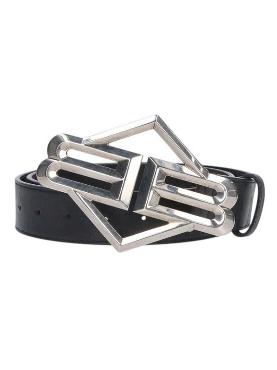 Balenciaga Balca Lou Pu Bblogo Buckle Leather Belt 80 main image 2